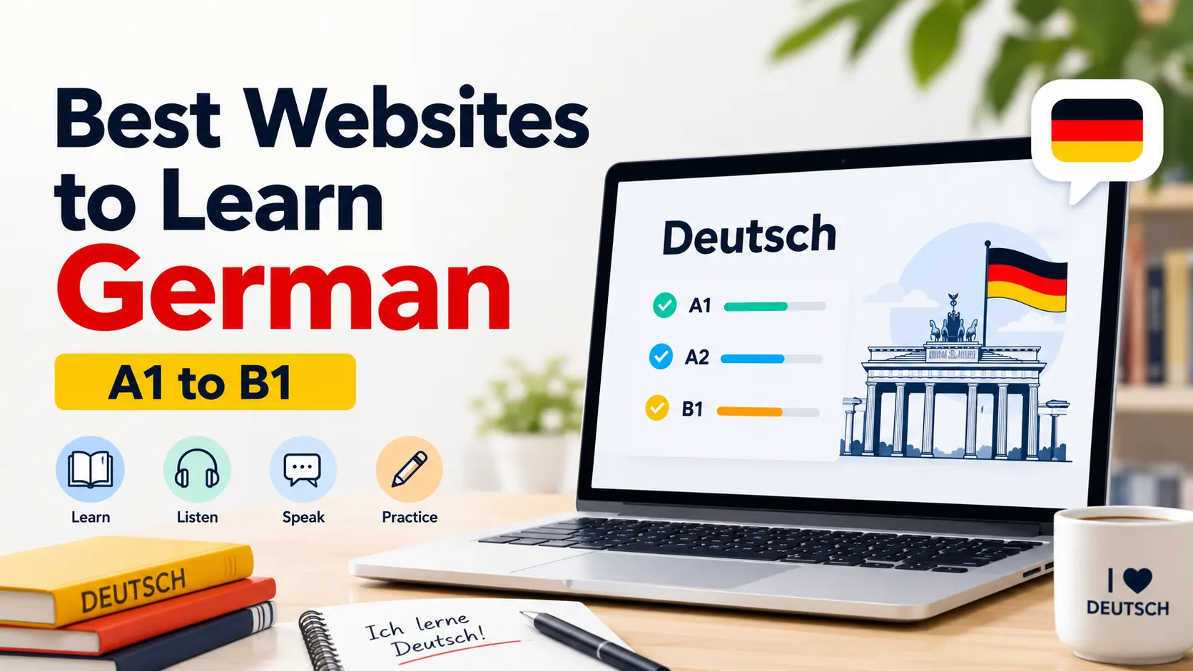 Best websites to learn German online from A1 to B1